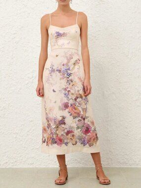 Zimmermann | Dresses | Zimmermann Carnaby Floralprint Linen Midi Dress |  Poshmark